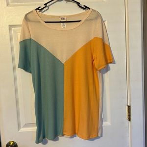 BiBi, Cream, Orange Sherbet, Seafoam Green, Large, Like New.